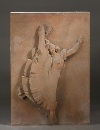 PIERRE BOURET (1897-1972) DANSEUSE, 1933-1935
Relief, épreuve en terre cuite
81 x...