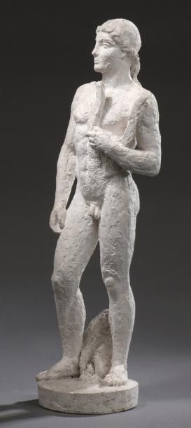 PIERRE BOURET (1897-1972) APOLLON, VERSION AVEC DRAPERIE, 1956-62
Étude en plâtre
47...