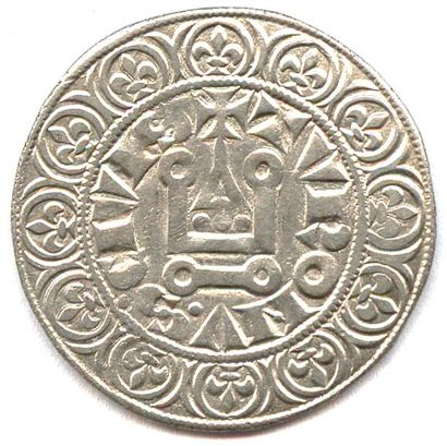 null PHILIPPE III le Hardi (1270-1285)
Gros tournois d’argent à l’O rond (PHILIPVS)....