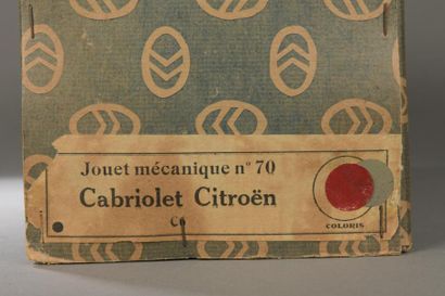 null Les Jouets CITROËN : Faux Cabriolet C 6 en tôle peinte, bordeaux, coffre 1000/1400...