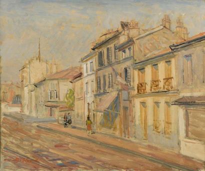 null Maurice BLOND (1899-1974)
Dans la rue
Huile sur toile.
Signée en bas à gauche.
46...
