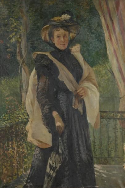 null Paul TAVERNIER (1852-1943)
Portrait de Pépita Crescencia, Louise Becherel, mère...