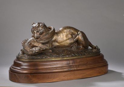 Antoine-Louis BARYE (1796-1875)
Tigre dévorant...