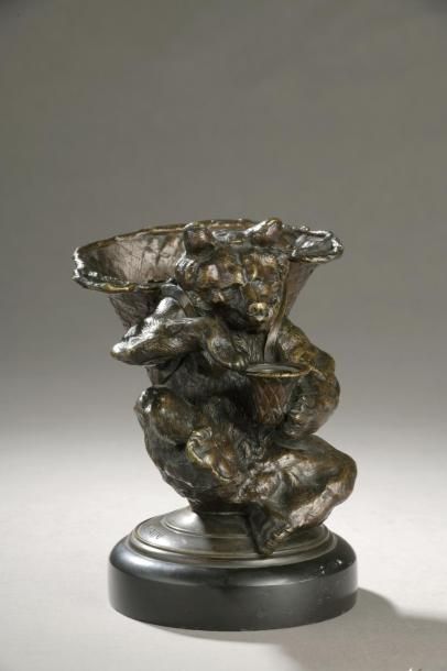 Auguste CAIN (1821-1894 Paris)
Ours pyrogène
Bronze...