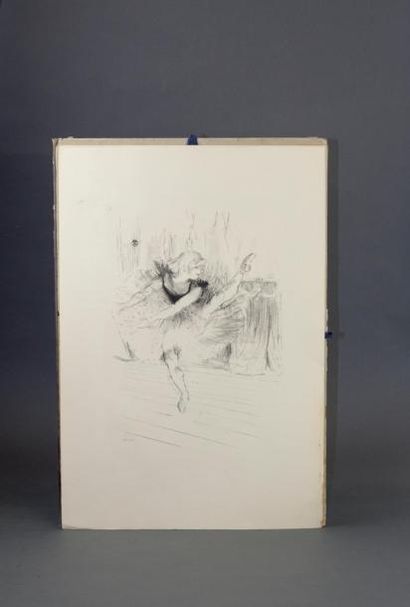 null Toulouse-Lautrec. Douze lithographies. Paris, Librairie Gründ, 1948. In-folio...