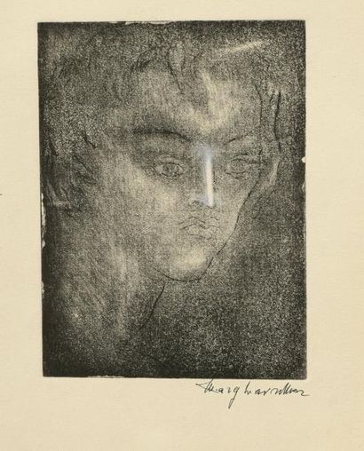 Marguerite LAVRILLIER-COSSACEANU (1893-1980) 

TETE FEMININE


Monotype 


Signé...