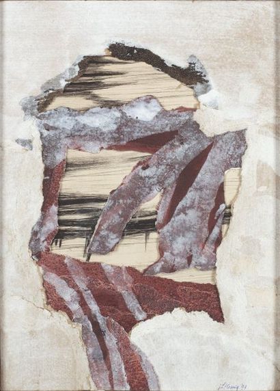 null John-Franklin KOENIG (1924-2008)


COMPOSITION, 1993 


Collage de papiers déchirés...