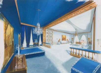 null MERCIER


	Projet d’une chambre à coucher bleue, encre de Chine et aquarelle.


	Non...