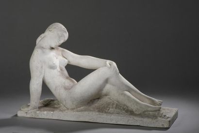 null CAZAUX Édouard (1889-1974) 


	« La Marne ». Sculpture en plâtre.


	Non signée...
