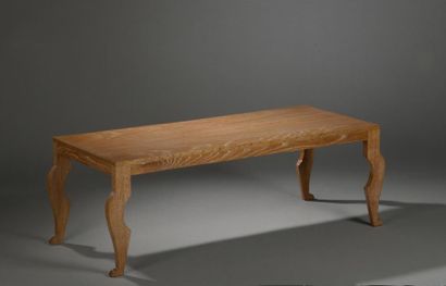 null DU PLANTIER Marc (1901-1975)


	Table basse rectangulaire en chêne cérusé, à...