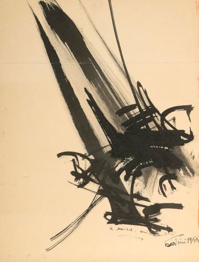 null Gianni BERTINI (1922-2010)


SANS TITRE, 1959


Encre sur papier signé, daté...