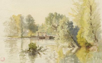 null Jean Achille BENOUVILLE (Paris 1815-1891)


Paysage à la rivière et à la grille...