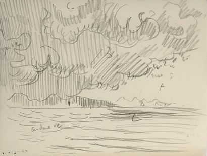 null Paul SIGNAC (Paris 1863-1935)


Vue de bord de mer


Crayon noir.


20 x 26...