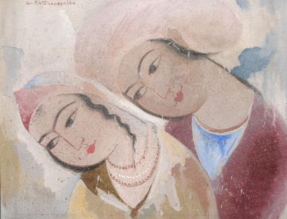 null Sarkis KATCHADOURIAN (1886-1947)


Deux femmes perses


Aquarelle.


Signée...