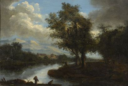 null Lazare BRUANDET (Paris 1755-1803)


Paysage de rivière avec des pêcheurs


Toile.


21,5...