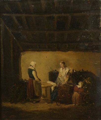 null Attribué à Marie Marc Antoine BILCOQ (1755-1838)


Scène de ferme


Huile sur...