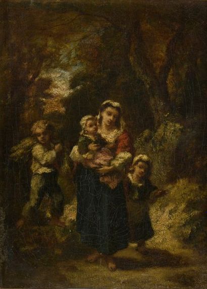 null Narcisse Virgile DIAZ DE LA PEÑA (1807-1876)


La famille


Huile sur toile.


Signée...
