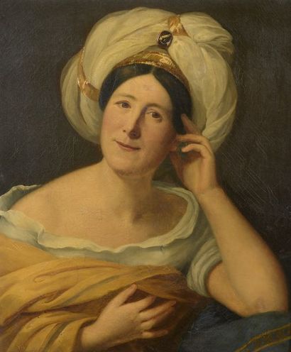 null École FRANCAISE du XIXe siècle


Portrait de femme en Ottomane


Huile sur toile.


65...