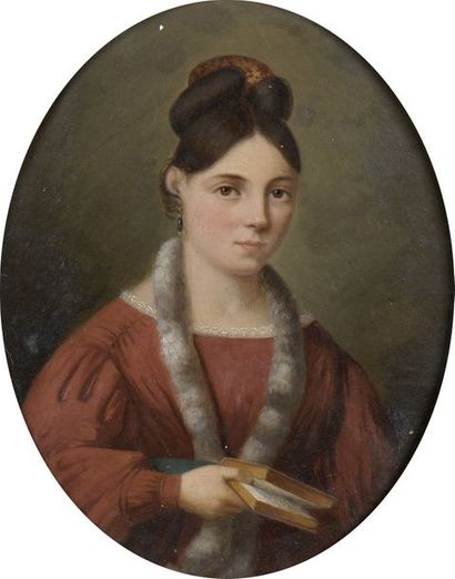 null École FRANCAISE vers 1825


Portrait de la comtesse de Bréchard


Huile ovale...
