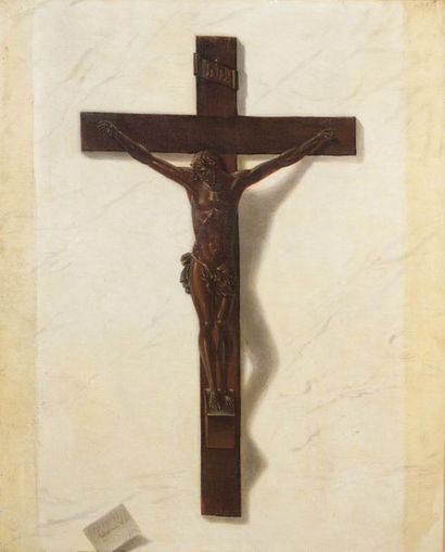 null HERMINIE TD (première moitié du XIXe siècle)


Crucifix en trompe-l’oeil


Huile...
