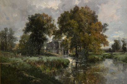 null Alexandre René VÉRON (1826-1897)


Paysage au moulin


Huile sur toile.


Signée...