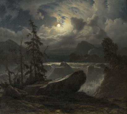 null Knut BAADE (1808-1879)


Clair de lune, côte norvégienne (?)


Huile sur toile.


Signée...