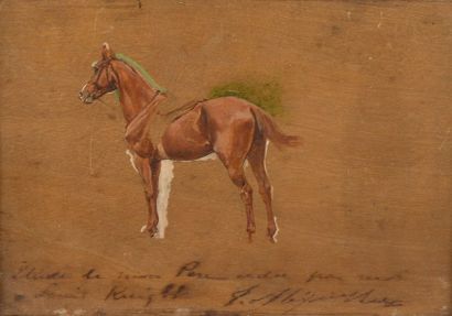 null Ernest MEISSONIER (Lyon 1815 - Paris 1891)


Un cheval de profil


Panneau parqueté.


12...