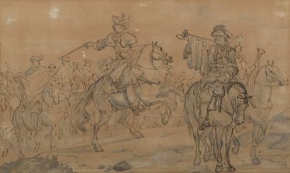 null Attribué à Charles PARROCEL (1688-1752)


Un officier à cheval et un soldat...