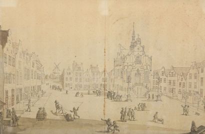null École HOLLANDAISE du début du XVIIIe siècle


Vue d’une ville hollandaise


Plume...