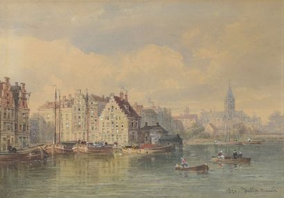 null Pierre Justin OUVRIE (Paris 1806-Rouen 1879)


Une ville hollandaise sur un...