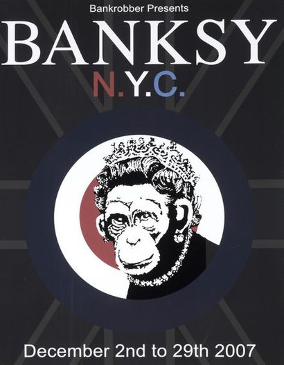 null BANKSY (1974)
Banksy NYC city show, 2007
Impression offset en couleurs
Affiche...