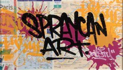 null NASTY (1974)
Spray can art
Sérigraphie sur plan de métro de la ville de Paris
Signée...
