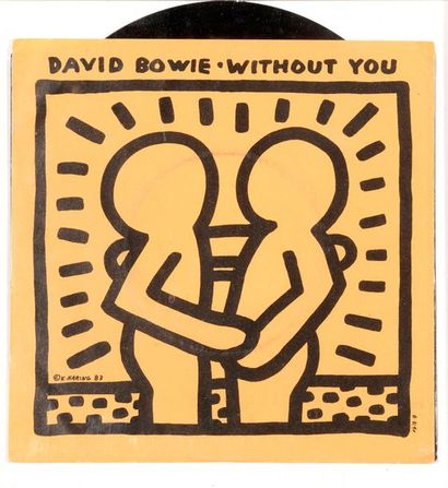 null KEITH HARING (1958-1990)
David Bowie – Without You
Sérigraphie sur pochette...