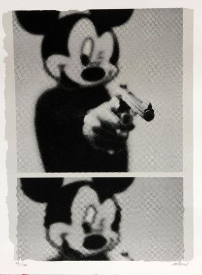 null IMBUE (1988)
Mickey Shoota
Sérigraphie sur papier
Signée en bas à droite et...