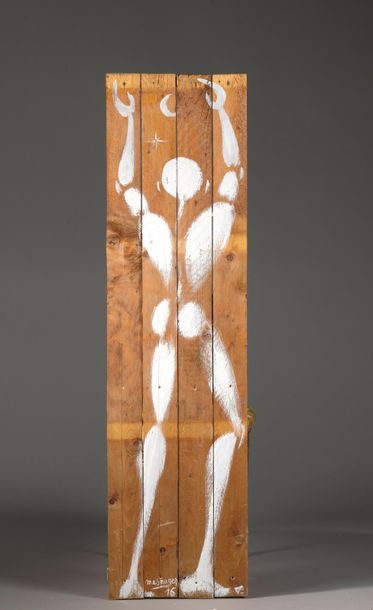 null JEROME MESNAGER (1961)
85 de 2016
Acrylique sur palissade en bois
Signée et...