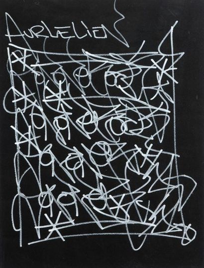 null JONONE (1963)
Sans titre
Dessin au marqueur sur papier noir
Signé dans l’œuvre...