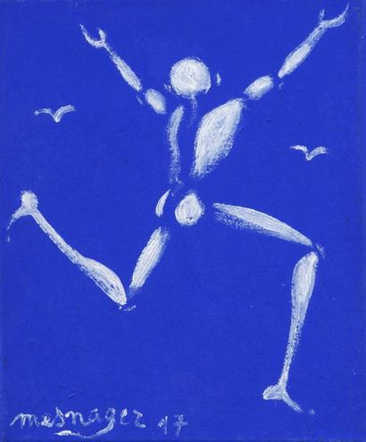 null JEROME MESNAGER (1961) 
Sans titre
Acrylique sur toile
Signée et datée (20)17...