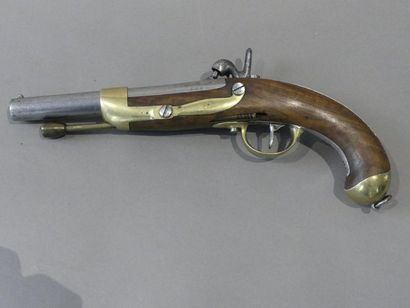null Pistolet de cavalerie à percussion modèle 1822 T, construit neuf, canon poinçon-né...
