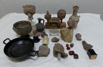 null Lot d'objets archéologiques du bassin méditerrannéen. 
Fragmentaires. Certains...