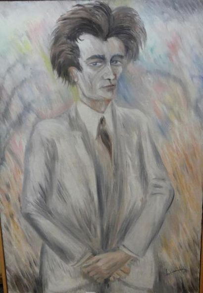Elie LASCAUX (1888 - 1969) Portrait d'Antonin...