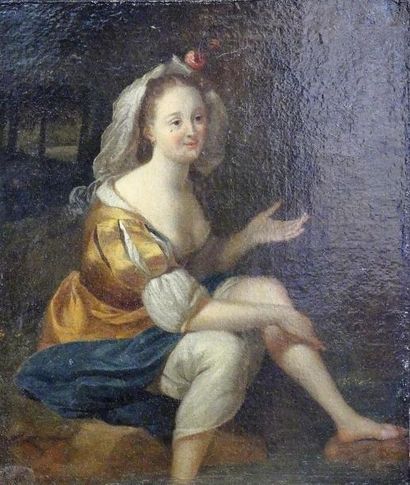 null Ecole française du XVIIIe siècle
Portrait d'une élégante
Huile sur toile
35...