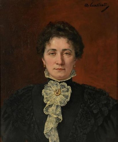 A.CONSTANTIN
Portrait de femme 
Huile sur...