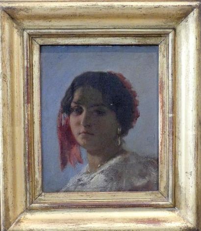 Ecole du XIXème siècle
Portrait de femme...