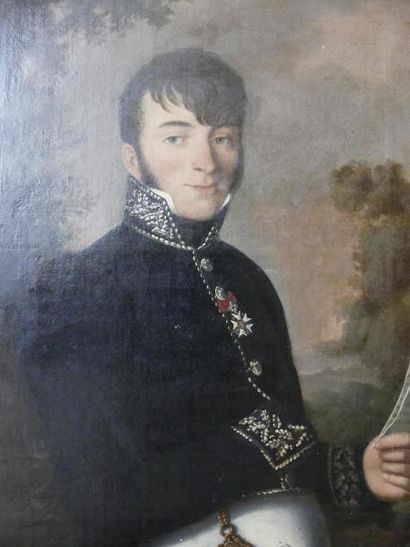 null Ecole française du XIXè siècle
Portrait de femme au collier
Portrait d'homme...