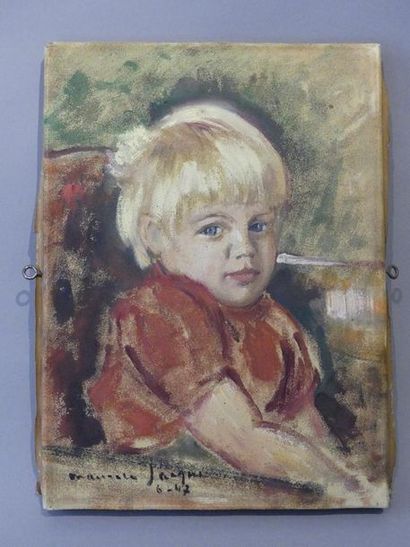 null Maurice Jacque, XXème siècle
Portrait d'enfant
Huile sur toile