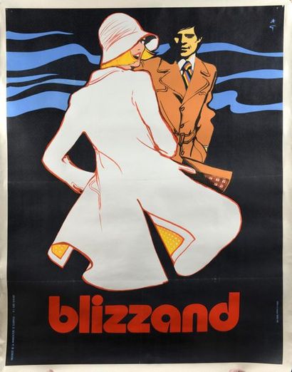 null Affiche pour BLIZZARD par René GRUAU (1909-2004). Entoilée. Editions Chabriac...