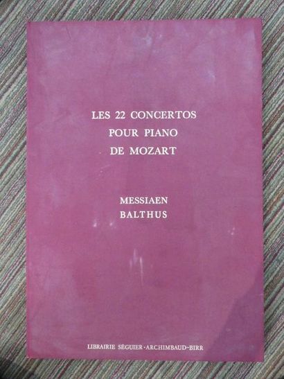 Olivier MESSIAEN ET BALTHUS
Les 22 concertos...