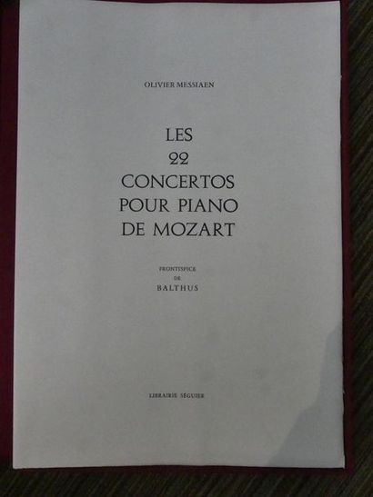 null Olivier MESSIAEN ET BALTHUS
Les 22 concertos pour piano de Mozart
Frontispice...