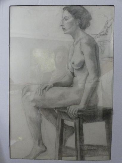 null Lucienne GUEUGNON (Xxè)
Etude de femmes nues
Deux fusains signés.
63 x 48 c...