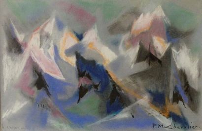 null Paul Maurice CHEVALIER (1898-1984)
Composition abstraite
Technique mixte sur...